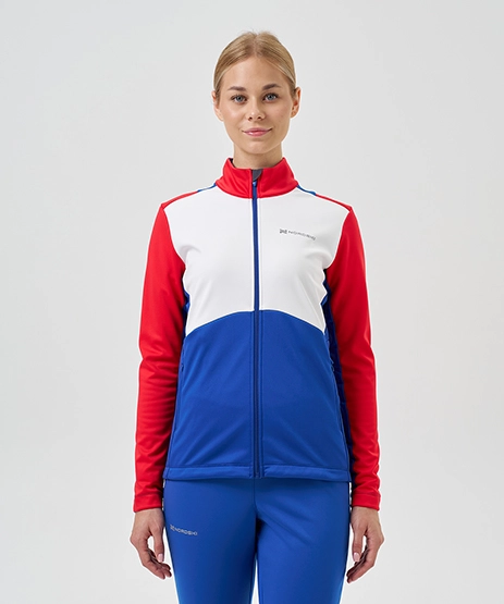 Тренировочная куртка Nordski Advance White/Orchid/Black W