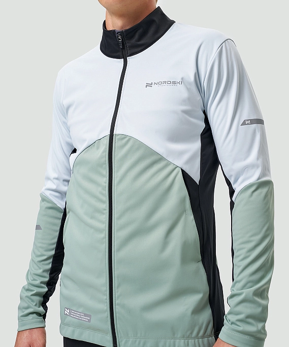Тренировочная куртка Nordski Pro 2.0 Pearl Blue/Ice Mint/Black