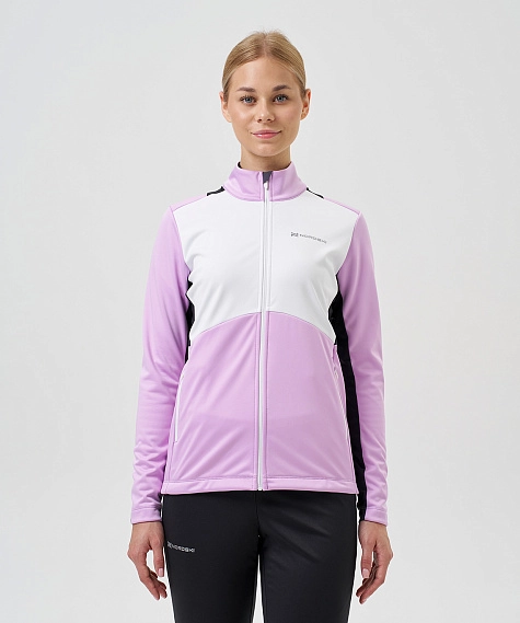 Тренировочная куртка Nordski Advance White/Orchid/Black W