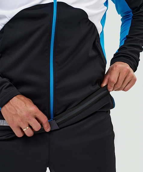 Тренировочная куртка Nordski Pro 2.0 White/Black/Light Blue