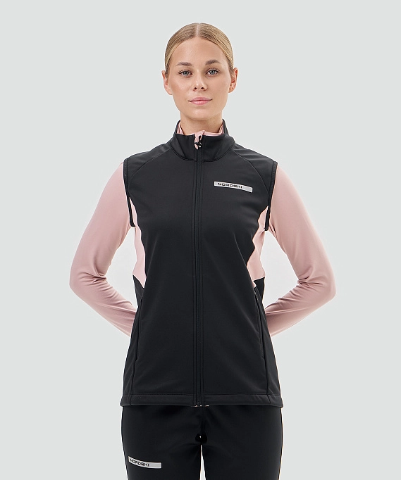 Жилет тренировочный Nordski Core Black/Soft Pink W
