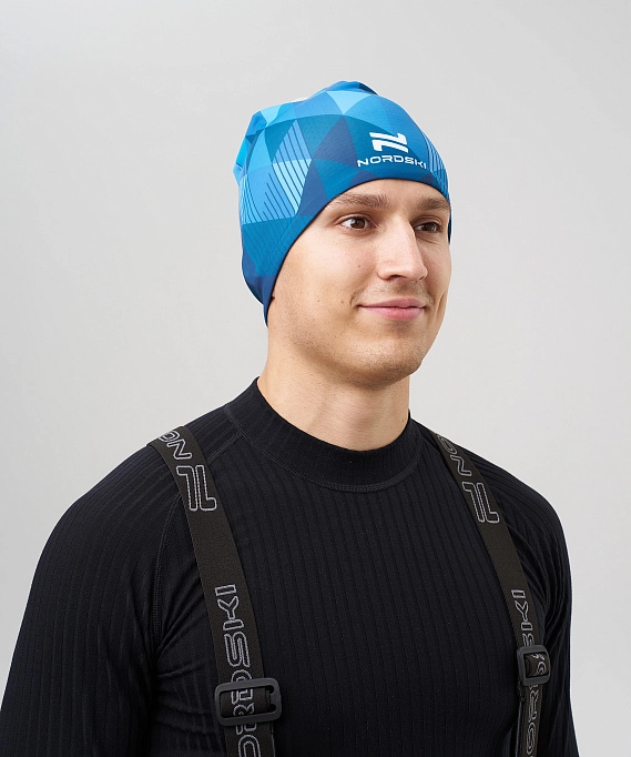 Гоночная шапка Nordski Race Bom Blue