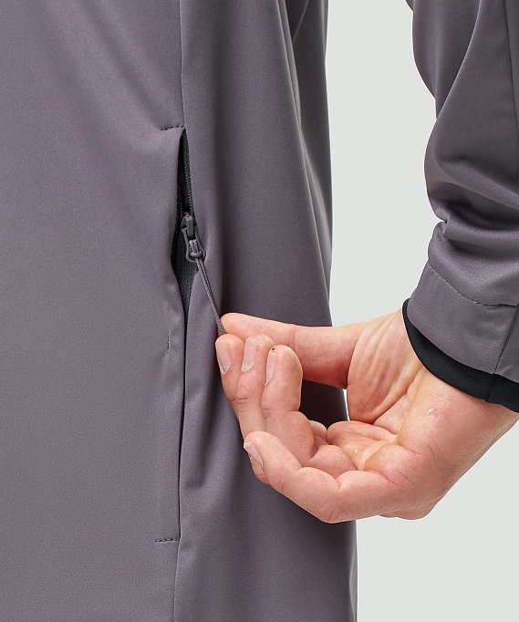 Тренировочная куртка Nordski PRO TOUR HOOD Shark/Black