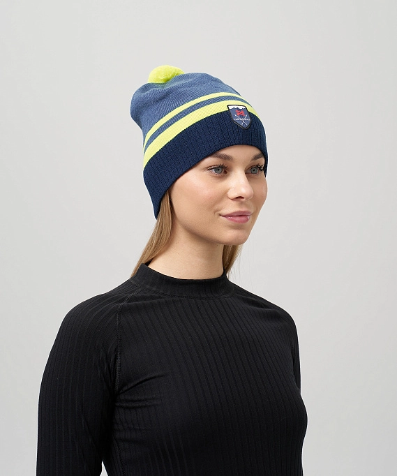 Шапка Nordski Move Jeans/Yellow