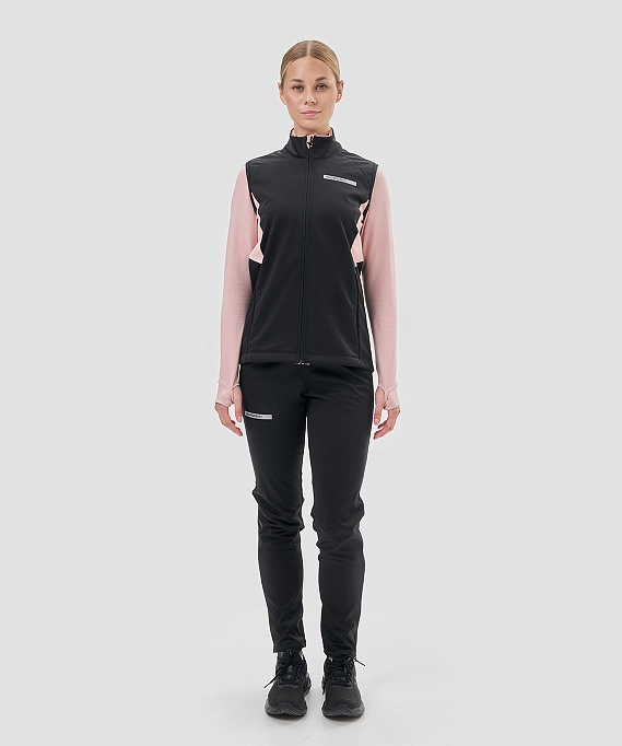 Жилет тренировочный Nordski Core Black/Soft Pink W