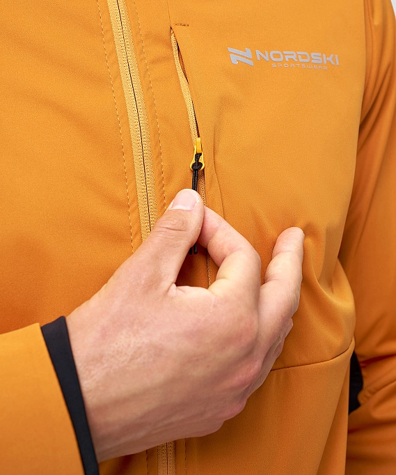 Тренировочная куртка Nordski PRO TOUR HOOD Bronze/Black