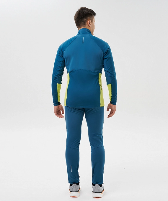 Тренировочная куртка Nordski Race Dark Jeans/Lime