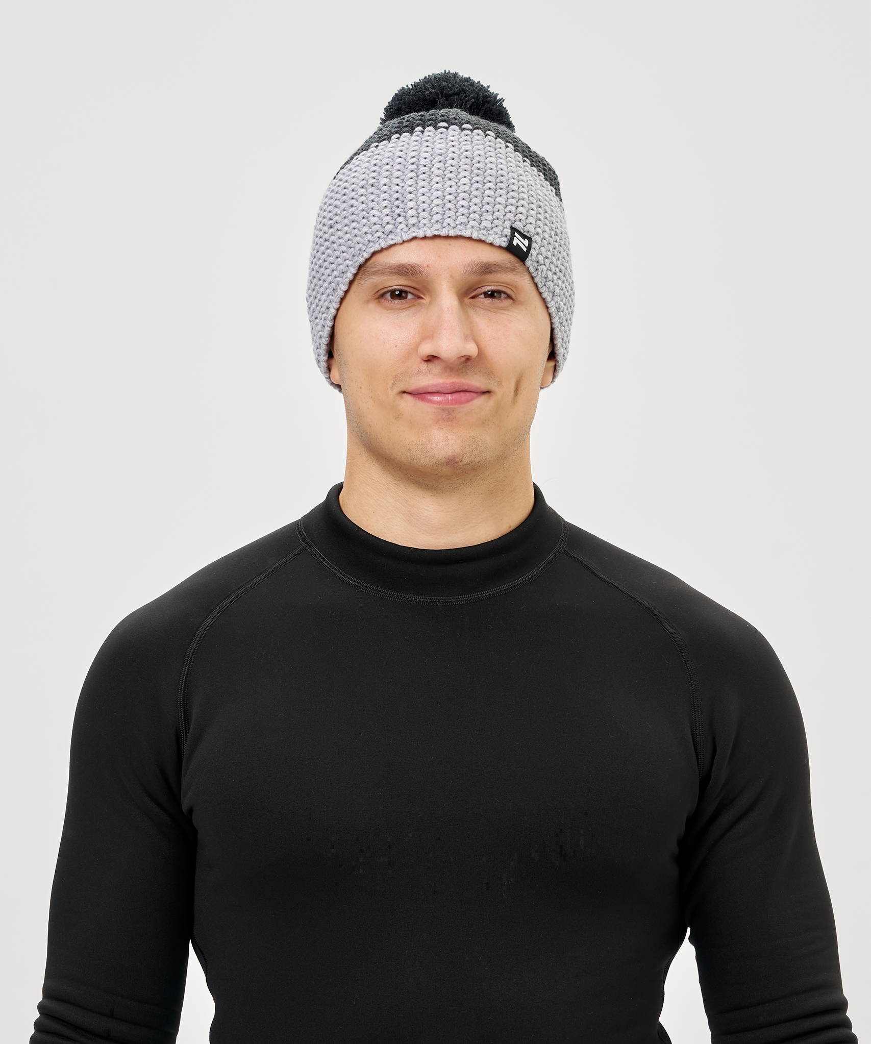 Шапка Nordski Frosty Grey/White