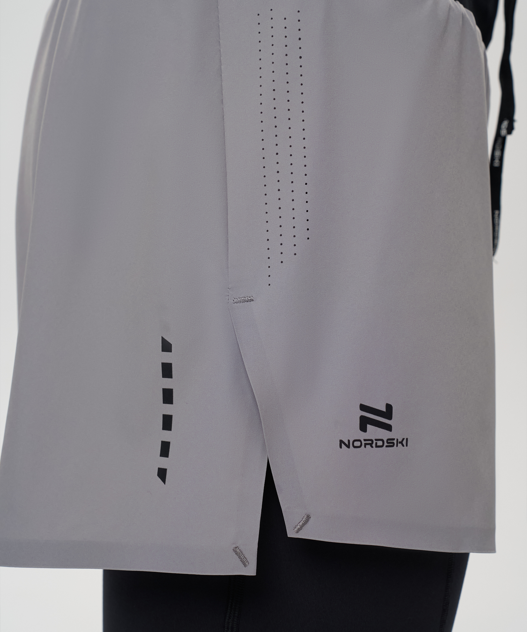 Шорты 2 в 1 Nordski Trail Grey/Black W