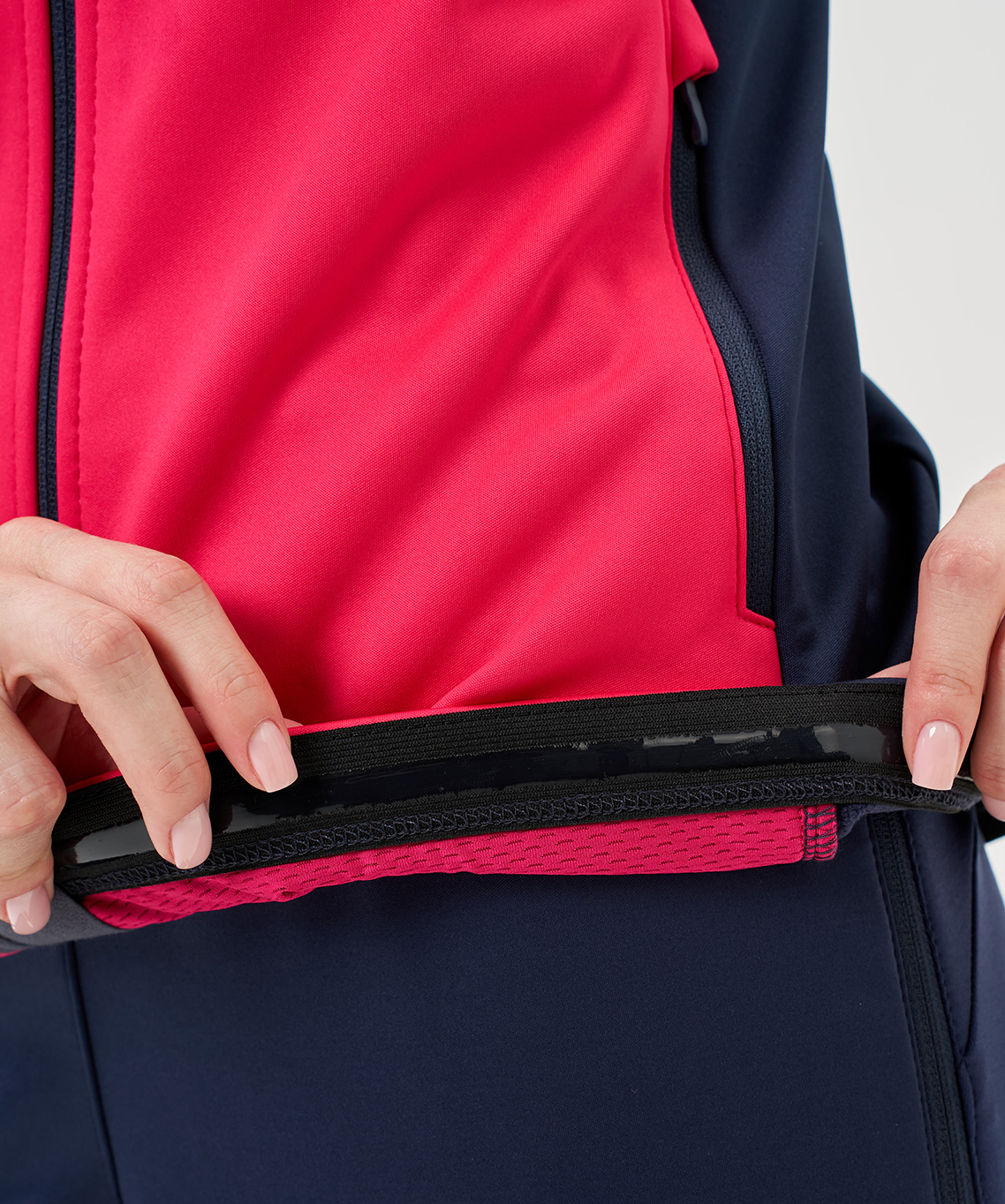 Тренировочная куртка Nordski Advance White/Pink/Blueberry W