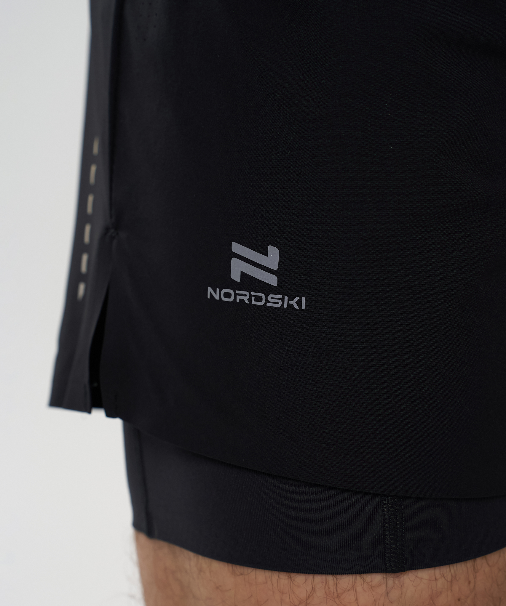 Шорты 2 в 1 Nordski Trail Black